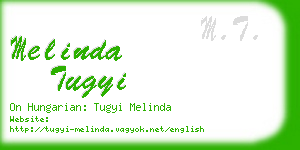 melinda tugyi business card
